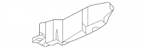 Left rear bumper guard for Lexus LX 22-26