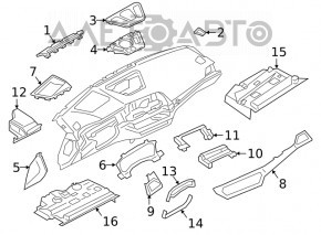 Trunk fuse box BMW 3 F30 12-18