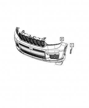 Front left turn signal repeater for Jeep Grand Cherokee WL 21-26