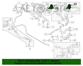 Heater valve Porsche Macan 15-