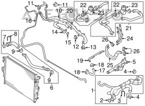 Heater valve Porsche Macan 15-