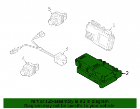 Bracket Driver Assist Top View Camera Module Audi Q5 80A 18-24