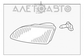 Fog light left Lexus RX330 RX350 04-09