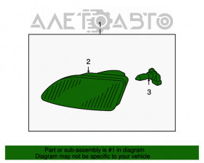 Fog light left Lexus RX330 RX350 04-09