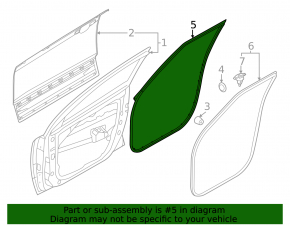 Front left door seal Kia Niro 23-