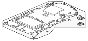 Headlining Honda CRV 20-22 gray, without sunroof