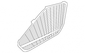 Right dashboard speaker grille Audi A4 B9 17- black, Bang and Olufsen
