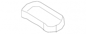 Left visor plug Infiniti JX35 QX60 13-