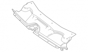 Mercedes Metris W447 16-23 TV cover, upper part