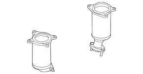 Front catalytic converter Ford Flex 09-12