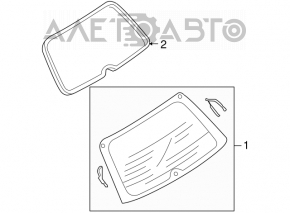 Mazda3 03-08 HB Tailgate Glass