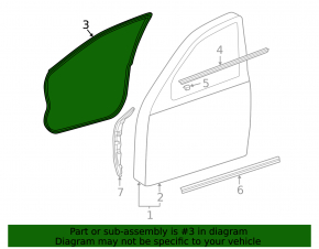 Mercedes W211 rear left door seal