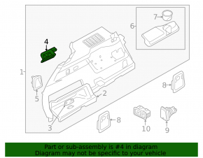 Volvo XC90 16-23 trunk light