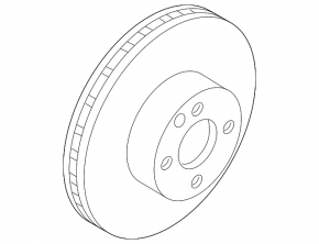 Rear left brake disc Nissan Sentra 13-19