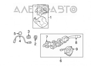 Lexus IS200 IS300 99-05 Steering Column Frame