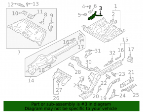 Spare wheel bracket Audi A6 C8 19-