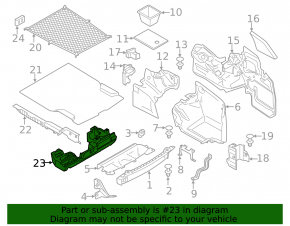 Trunk tray for tools BMW 4 F33 14-20 convertible, foam
