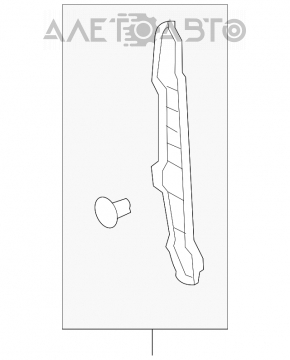 Left door-wing seal for Toyota Highlander 2013