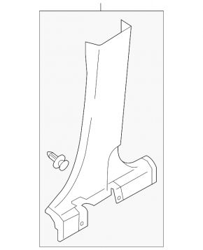 Center pillar trim lower left Mitsubishi Eclipse Cross 18-24