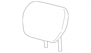 Acura ILX 13-15 right rear headrest, black leather