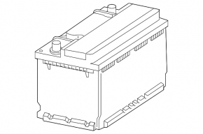 Battery 12v CADILLAC ATS 13- Start-Stop 82Ah 800A Euro AGM +-Reverse EXIDE