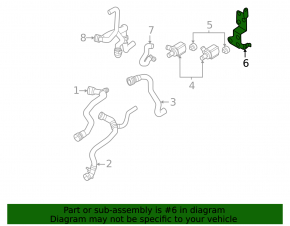 Cooling pump bracket Audi A4 B9 17-25
