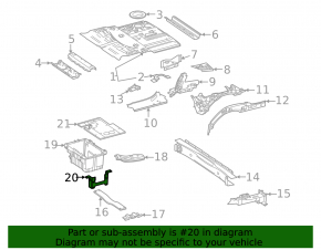 Left VVB battery bracket Mercedes X167 GLS 450 580 20-26