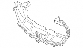 Mercedes W213 E 21-23 radiator grille base