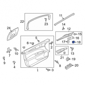 Front Left Ford Explorer 20- Seat Memory Buttons