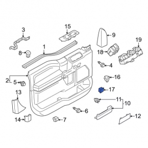 Front Left Ford Explorer 20- Seat Memory Buttons