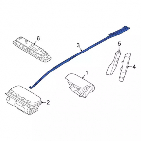 Airbag side curtain right Ford Explorer 11-19