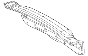 Mazda 6 14-21 black trunk lid trim, type 1