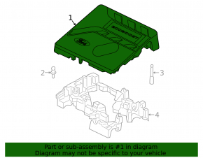 Ford Escape MK4 20-22 1.5T Engine Cover