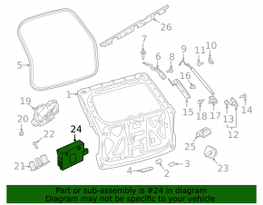 Ford Explorer 20-23 Trunk Lid Control Module
