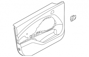 Door trim card front left Ford Mustang Mach-E 21-26 black