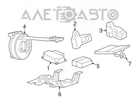 Module srs airbag computer airbags Chevrolet Volt 11-12
