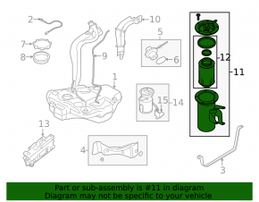 Fuel filter housing VW Jetta 11-18 USA 2.0 TDI