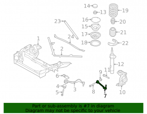 Front left transverse control arm BMW 1 E82 08-13
