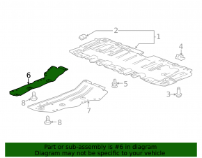 Engine guard front right Chevrolet Cruze 16-