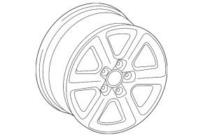 Wheel disk R18 Audi Q7 4L 10-15 curb