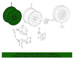 Wheel disk R18 Audi Q7 4L 10-15 curb