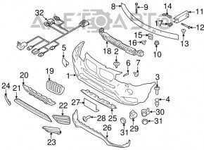 Air duct bracket left BMW X3 F25 11-17