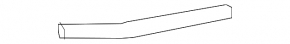Left rear bumper molding for Lexus NX300h 15-21
