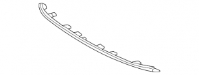 Front bumper upper center molding for Toyota bZ4X 22-26