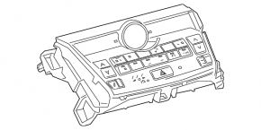 Climate control Lexus NX300 NX300h 18-20 without heating and ventilation