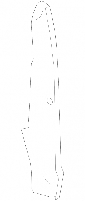 Wing seal door-wing right Nissan Versa Note 13-19