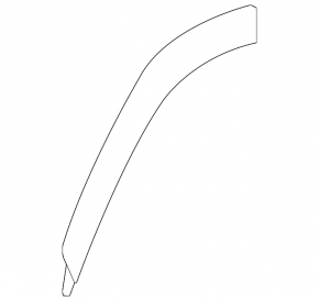 Rear left fender arch trim for Lexus LX600 LX700h 22-25 on the door