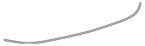 Rear window molding Toyota Rav4 13-18 lower