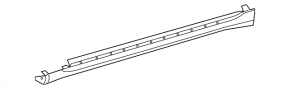 Left threshold Lexus IS250 IS350 06-13