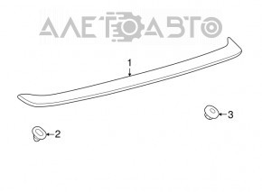 Lexus Hs250h 10-12 trunk lid spoiler